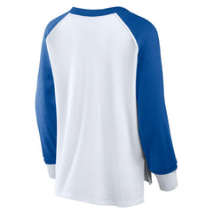 Philadelphia 76ers Women's Open Lane Waffle Long Sleeve V-Neck T-Shirt - White | Fanatics online