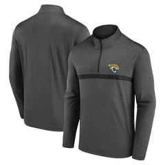 Jacksonville Jaguars Head-to-Head Quarter-Zip Pullover - Charcoal sale