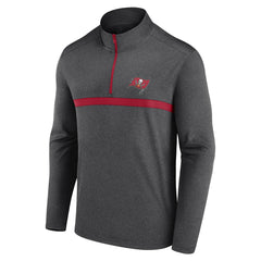 Tampa Bay Buccaneers Head-to-Head Quarter-Zip Pullover - Heather Charcoal sale