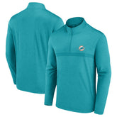 Miami Dolphins Head-to-Head Quarter-Zip Pullover - Aqua outlet