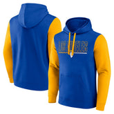 Los Angeles Rams Outline Pullover Hoodie - Royal/Gold for sale