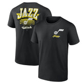 Utah Jazz Logo Athletic Never Over T-Shirt - Black shop