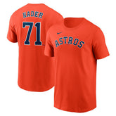 Josh Hader Houston Astros Fuse Name & Number T-Shirt - Orange | Nike