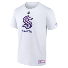 Seattle Kraken Fanatics 2024 Hockey Fights Cancer T-Shirt White