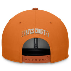Atlanta Braves Pro Dunk Performance Snapback Hat - Orange | Nike