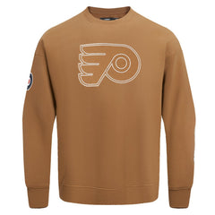 Philadelphia Flyers Pro Standard Paint the City Pullover Sweatshirt Brown
