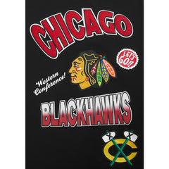 Chicago Blackhawks Pro Standard Turn It Up Dropped Shoulder T-Shirt Black