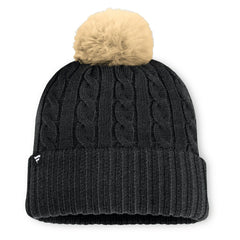 Jacksonville Jaguars Women's Cable Knit Cuffed Hat with Pom - Black online