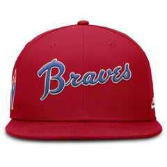 Atlanta Braves Cooperstown True Performance Fitted Hat - Red | Nike