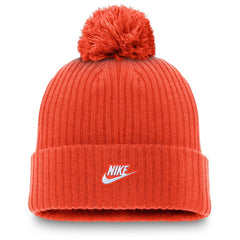 Houston Astros Cooperstown Collection Patch Cuffed Knit Hat with Pom - Orange | Nike