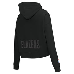 Portland Trail Blazers Pro Standard Women's Jewels Cropped Pullover Hoodie - Black outlet