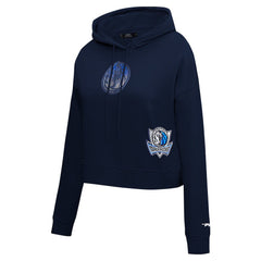 Dallas Mavericks Pro Standard Women's Jewels Cropped Pullover Hoodie sale - Navy outlet