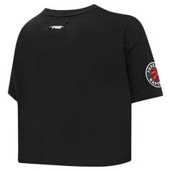 Toronto Raptors Pro Standard Women's Jewels Boxy Cropped T-Shirt - Black on sale