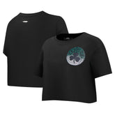 Boston Celtics Pro Standard Women's Jewels Boxy Cropped T-Shirt - Black for sale
