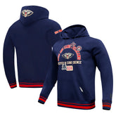 New Orleans Pelicans Pro Standard Area Code Pullover Hoodie - Navy on sale