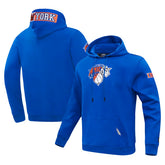 New York Knicks Pro Standard Split Logo Pullover Hoodie - Blue sale