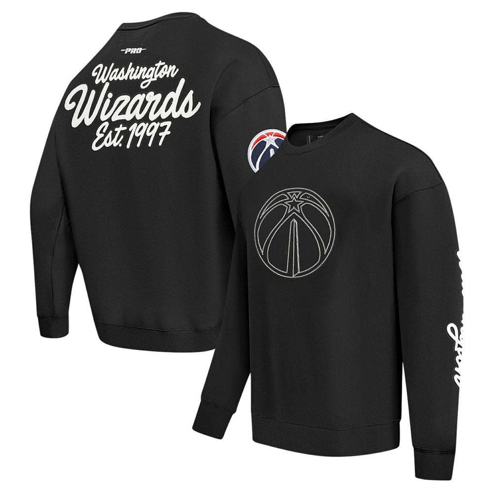 Washington Wizards Pro Standard Paint the City Pullover Sweatshirt - Black on sale