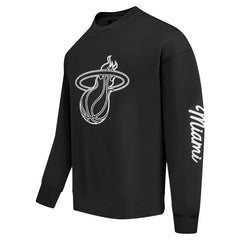 Miami Heat Pro Standard Paint the City Drop Shoulder Sweatshirt - Black online