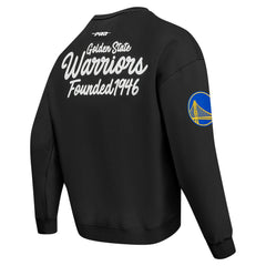 Golden State Warriors Pro Standard Paint the City Drop Shoulder Sweatshirt sale - Black outlet