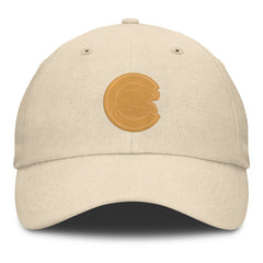 Chicago Cubs Front Office Leather Patch Adjustable Hat - Cream