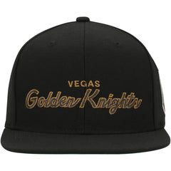 Vegas Golden Knights Mitchell & Ness Core Team Script 2.0 Snapback Hat Black