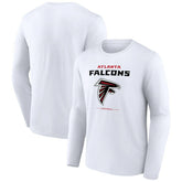 Atlanta Falcons Team Lockup Long Sleeve T-Shirt - White cheap