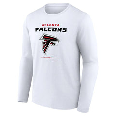 Atlanta Falcons Team Lockup Long Sleeve T-Shirt - White cheap
