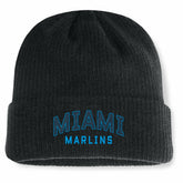 Miami Marlins Andee Cuffed Knit Hat - Black