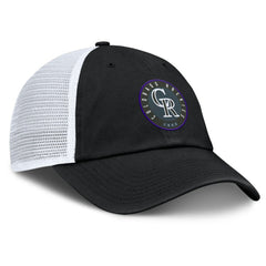 Colorado Rockies Averies Adjustable Hat - Black/White