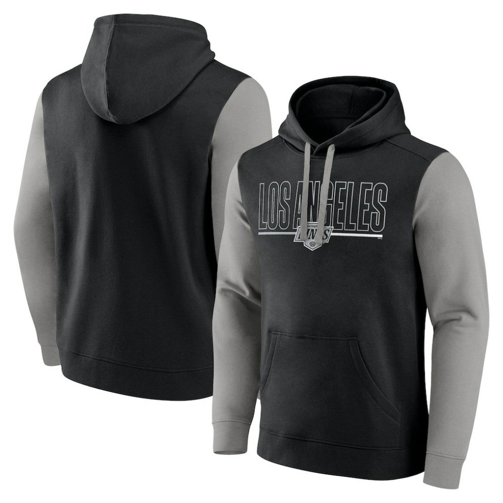 Los Angeles Kings Logo Athletic Deliver Fleece Pullover Hoodie Black