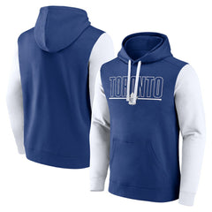 Toronto Maple Leafs Logo Athletic Deliver Fleece Pullover Hoodie Blue
