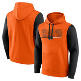 Philadelphia Flyers Logo Athletic Deliver Fleece Pullover Hoodie Orange