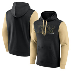 Vegas Golden Knights Logo Athletic Deliver Fleece Pullover Hoodie Black