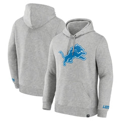 Detroit Lions Legacy Fleece Pullover Hoodie - Heather Gray discount