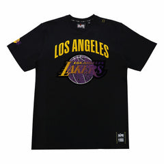 Los Angeles Lakers NBA x Two Hype Unisex Culture & Hoops T-Shirt - Black discount