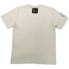 Brooklyn Nets NBA x Two Hype Unisex Culture & Hoops T-Shirt - Cream for sale