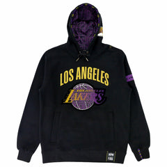 Los Angeles Lakers NBA x Two Hype Unisex Culture & Hoops Heavyweight Pullover Hoodie - Black discount