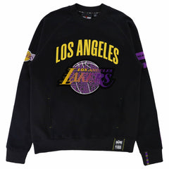 Los Angeles Lakers NBA x Two Hype Unisex Culture & Hoops Heavyweight Pullover Sweatshirt - Black cheap