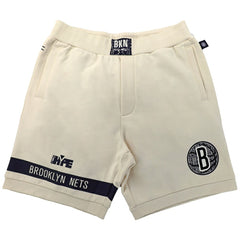Brooklyn Nets NBA x Two Hype Unisex Culture & Hoops Premium Classic Fleece Shorts - Cream shop