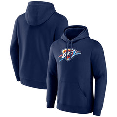 Oklahoma City Thunder Primary Logo Pullover Hoodie - Navy outlet