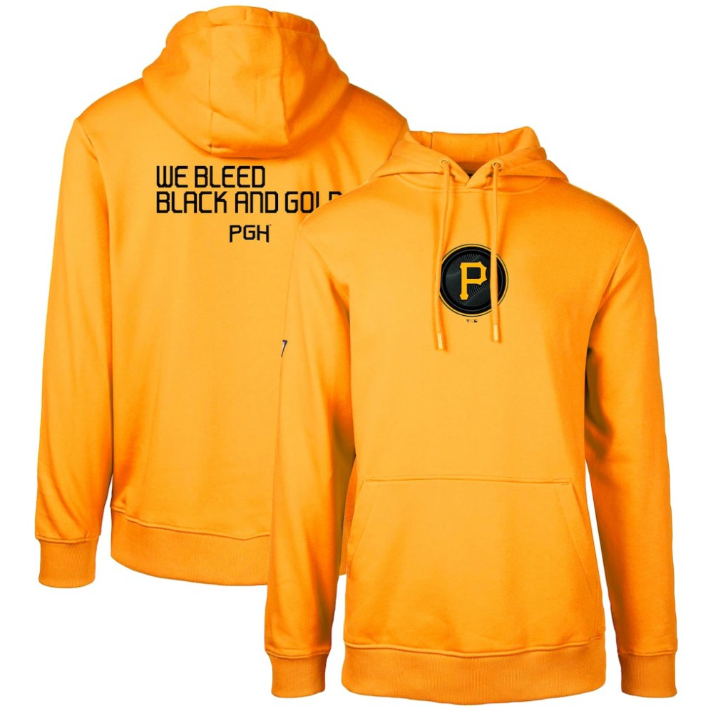 Pittsburgh Pirates Levelwear City Connect Podium Core 2.0 Pullover Hoodie - Gold