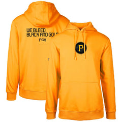 Pittsburgh Pirates Levelwear City Connect Podium Core 2.0 Pullover Hoodie - Gold