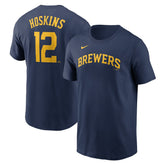 Rhys Hoskins Milwaukee Brewers Fuse Name & Number T-Shirt - Navy | Nike