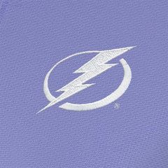 Tampa Bay Lightning Antigua Women's White Logo Finish Quarter-Zip Top Heather Purple