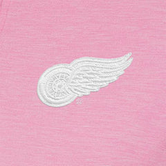 Detroit Red Wings Antigua Women's White Logo Mentor Quarter-Zip Jacket Pink