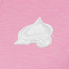 Colorado Avalanche Antigua Women's White Logo Mentor Quarter-Zip Jacket Pink