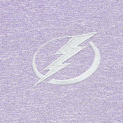 Tampa Bay Lightning Antigua White Logo Hunk Quarter-Zip Pullover Lavender