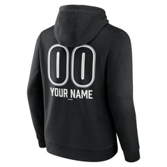 Chicago White Sox Personalized Name & Number Fastball Pullover Hoodie - Black