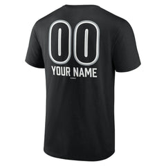 Chicago White Sox Personalized Name & Number Fastball T-Shirt - Black