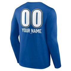Kansas City Royals Personalized Name & Number Fastball Long Sleeve T-Shirt - Royal